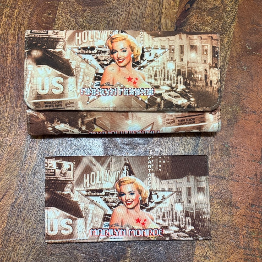 Vintage Marilyn Monroe Hollywood Wallet Set